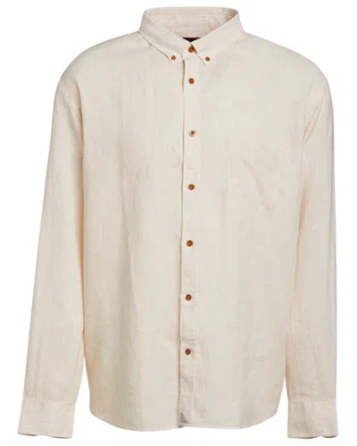 Untuckit Wrinkle-resistant Hudelot Linen Shirt In Brown