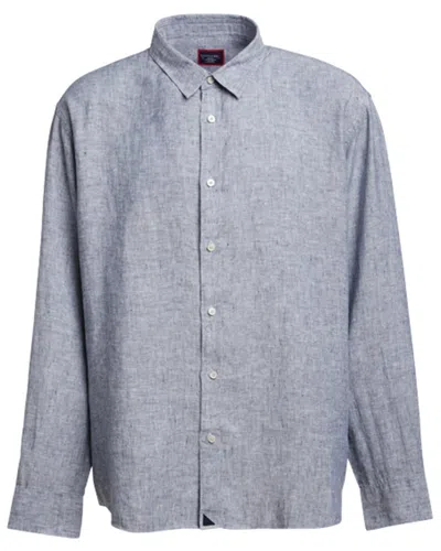 Untuckit Wrinkle-resistant Strausse Linen Shirt In Grey
