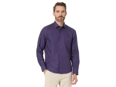 Untuckit Wrinkle-free Knight Shirt Men's Jacket Dark Red: Md Regular Fit In Multi
