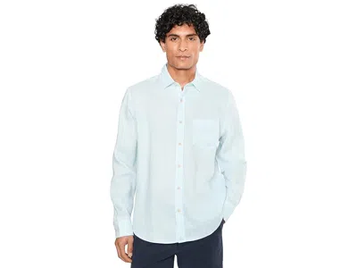 Untuckit Wrinkle-resistent Long Sleeve Wildehart Linen Shirt Men's Clothing Light Blue: 3xl Regular Fit