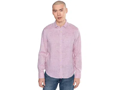 Untuckit Wrinkle-resistent Long Sleeve Wildehart Linen Shirt Men's Clothing Pink: 3xl Regular Fit