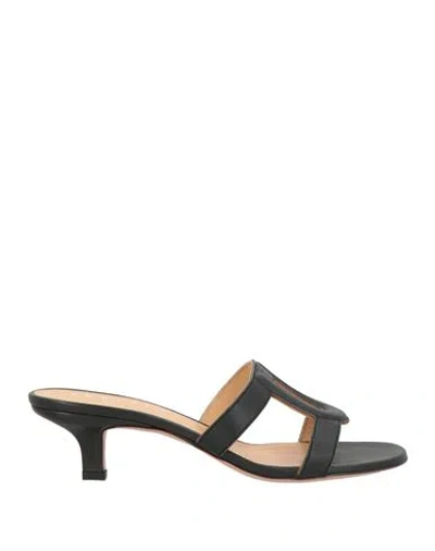 Unützer Woman Sandals Black Size 11 Leather