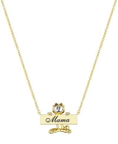Unwritten 14k Gold Plated Garfield "mama" Necklace