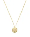 Unwritten Be True To You It's Where Your Light Live Cubic Zirconia Faux Opal Round Design Neck In Gold