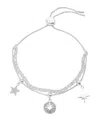 Unwritten Cubic Zirconia And Crystal Celestial Bolo Bracelet