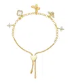 Unwritten Cubic Zirconia Butterfly Bolo Bracelet In Gold