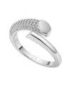 Unwritten Cubic Zirconia Bypass Ring In Silver