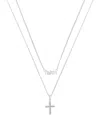 Unwritten Cubic Zirconia Faith Duo Necklace Set