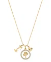 Unwritten Cubic Zirconia Family Tree Charm Pendant Necklace In Gold