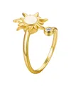 Unwritten Cubic Zirconia Faux Opal Ring In Gold