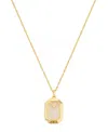 Unwritten Cubic Zirconia Gold Plated Shaker Pendant Necklace In Gold