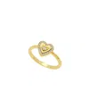 Unwritten Cubic Zirconia Heart Statement Ring