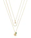 Unwritten Cubic Zirconia Sea Life Pendant Layered Necklace Set