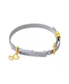 Unwritten Fine Silver Plated Crystal Sisters Mesh Chain Bracelet In Multi