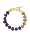Unwritten Multi Color Stone Toggle Bracelet In Multi