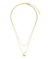 Unwritten X Moda Sport Silver Tone Water Resistant Initial Layered Necklace In Gold C