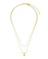 Unwritten X Moda Sport Silver Tone Water Resistant Initial Layered Necklace In Gold J