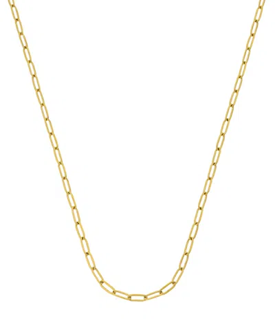 Unwritten X Moda Sport Waterproof Paperclip Chain Necklace In Gold