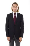 Uominitaliani Front Flap Pocket  Blazer In Black