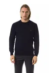 Uominitaliani Merino Wool Men Men's Sweater In Blue