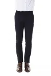 Uominitaliani Wool Jeans & Men's Pant In Blue
