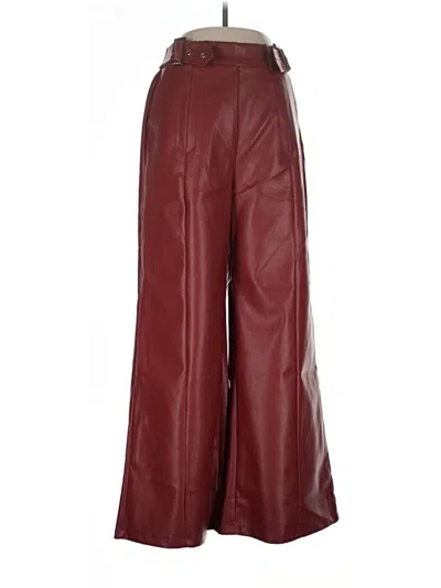 Pre-owned Uoozee Casual Pants In Burgundy