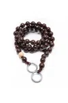 Up Beads Phone Crossbody Chain Espresso