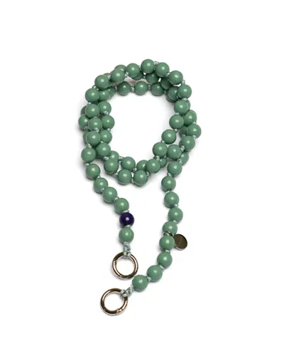 Up Beads Phone Crossbody Chain Olive Green