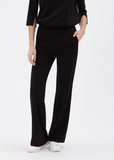 Up Classic Ponte Straight Leg Pant In Black