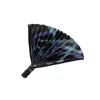 Up-fuse Hand Folding Fan - Blues Confetti