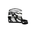 Up-fuse Women's Black Lolita Multi-way Bag - White Confetti