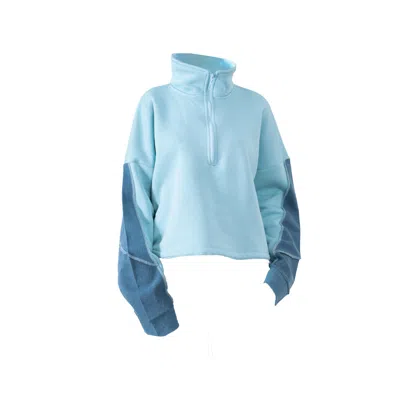 Up-fuse Women's Everyday Quarter Zip - Baby Blue