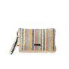 Up-fuse Women's Sol Raffia Clutch - Prism