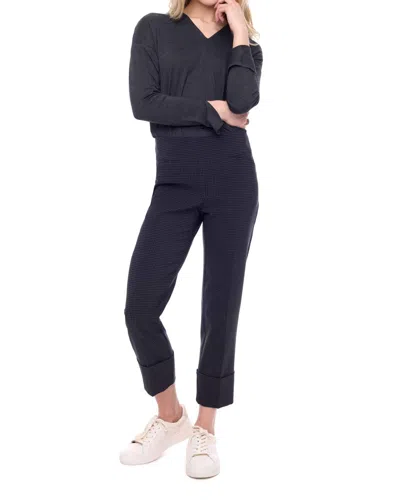 Up Gray/black Houndstooth Check Pant In Black/gray