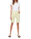 Up Green Striped Shorts In Neon Green In Green