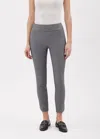 Up Ladies Dobby Petal Slit Pant In Black/white In Multi