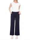 UP LIGHT PONTE WIDE LEG PANTS IN NAVY