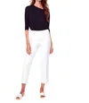 Up Palermo High Rise Pant In Vanilla In White