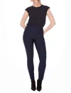 Up Body-shaping Ankle Pant In Navy In Blue
