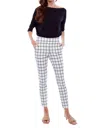 UP SLIM ANKLE PANT TUMMY CONTROL IN CUBES PRINT