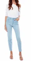 Up Slim Fit Tummy Control Denim Jeans In Light Denim In Blue