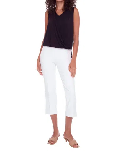 UP SOLID PALERMO CROPPED PANT IN WHITE