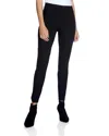 UP SOLID SLIM ANKLE PANT IN BLACK