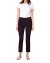 Up Textured Jacquard Ankle Pant In Black In White
