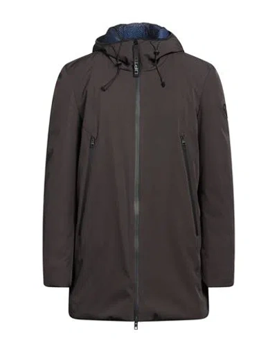 Up To Be Man Puffer Dark Brown Size 44 Polyester, Elastane