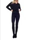 Up Body-shaping Ankle Pant In Navy In Multi