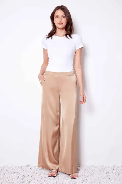 Up Wide Leg Belize Pants In Almond In Neutral