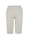 Up Women's Bermuda-length Techno Shorts In Stone In Gray