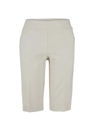 Up Women's Bermuda-length Techno Shorts In Stone In Gray