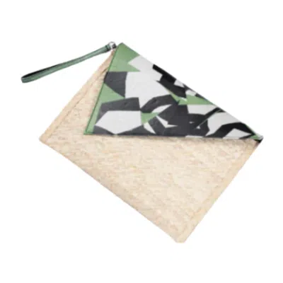 Up-fuse Women's Bay Clutch - Green Origami